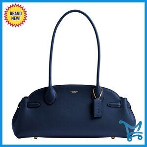 Vintage-Inspired Leather Shoulder Bag with Spacious Interior and Zip Compartment